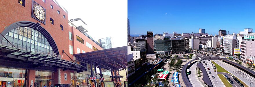 画像:大分市の街並み