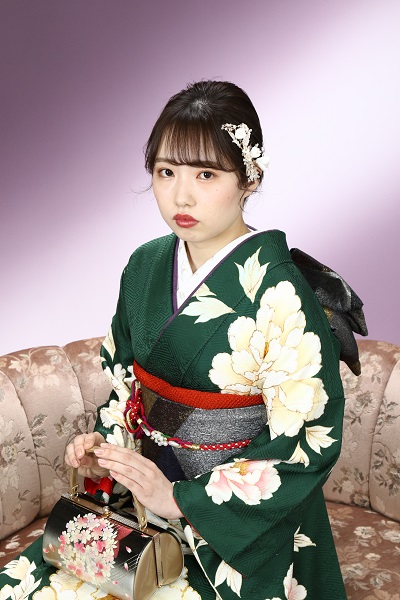 シンプル振袖
髪飾り